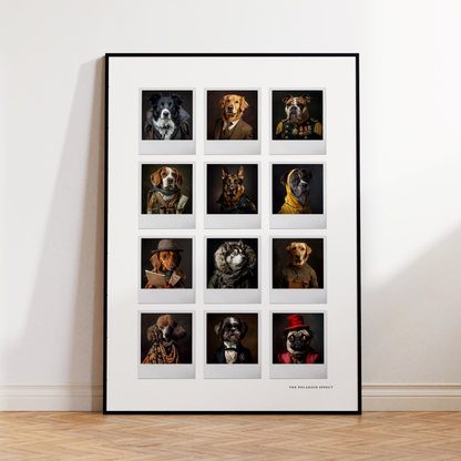 Working Dogs Polaroid Poster